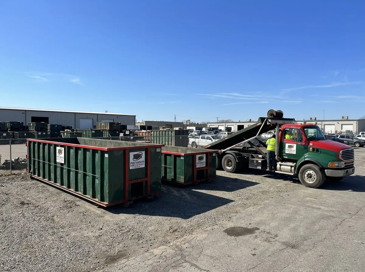 15 yard dumpster used for a renovation in Portsmouth, VA